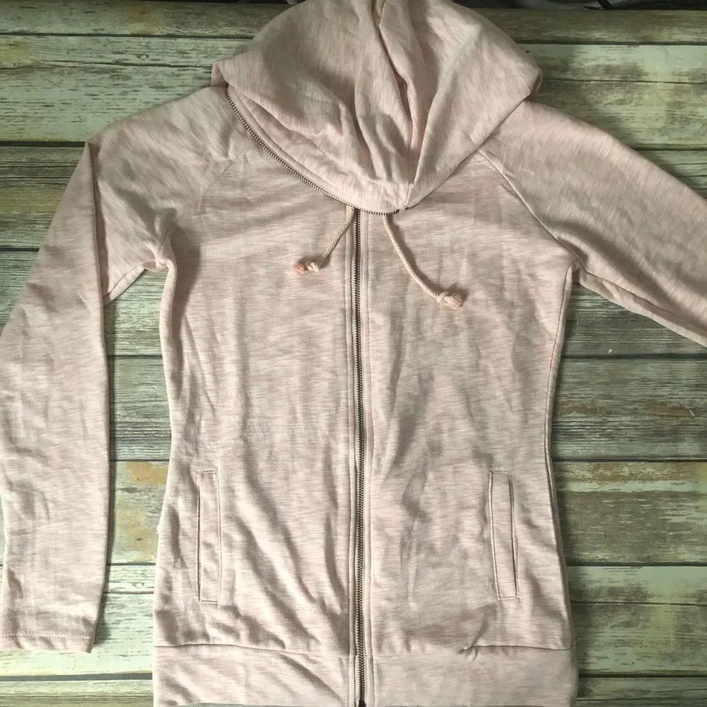 Blush pink Zip up Hoodie